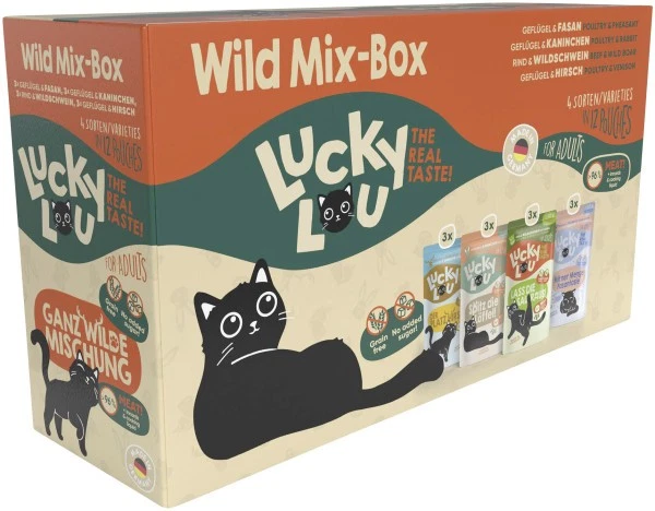 Lucky Lou Lifestage Adult Wild-Mix 12x125g  Katzenfutter