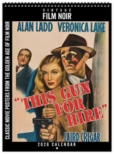 Asgard Press 2026 Vintage Film Noir Deluxe Calendar, 11"x15"