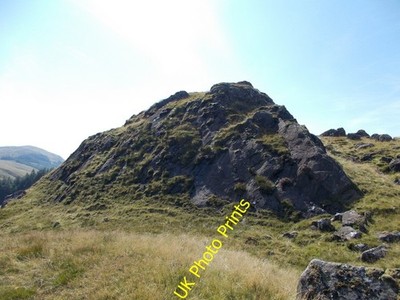 Foto 6x4 Castle William Rock Aufschluss in Glen Afton mit historica c2016
