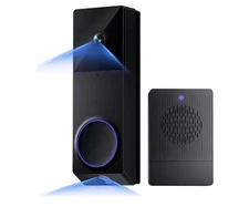 WYZE Wireless Duo Cam Video Doorbell (Chime Included), Battery Powered, 2K Full