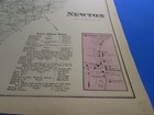 1873 NEWTON PA - ORIGINAL MAP  - A. POMEROY - VG — photo 3