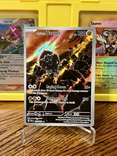 Pokémon TCG Paldea Evolved Paldean Tauros 218/193 Illustration Rare Near Mint IR