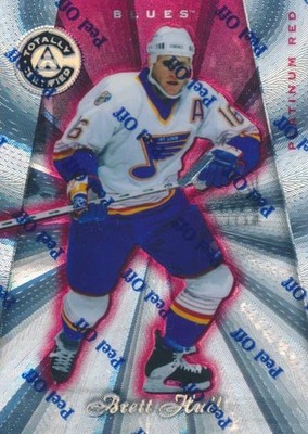 1997-98 Totally Certified Platinum Red #70 BRETT HULL - St. Louis Blues