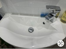 Image of Belmont Slimline Semi Recessed Bathroom Basin New still in box - bought £395