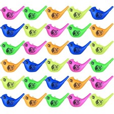 30PCS Colorful Bird Water Whistle Toys and Musical Instrument Toys are