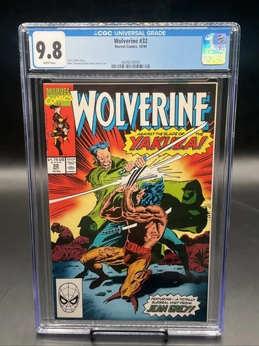 Wolverine #32 (Marvel Comics October 1990) CGC Graded 9.8 White Pages