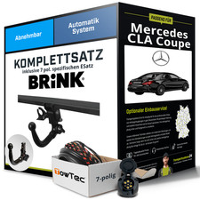 Für MERCEDES CLA Coupe Typ C117 Anhängerkupplung abnehmbar +eSatz 7pol 13-19 ABE