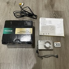 Fujifilm Digital Camera FinePix J150w 10.0MP Silver Untested With Box And Manual