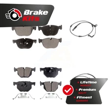 Front Rear Ceramic Disc Brake Pad Wear Sensor Kit For 2007-2010 BMW X5 xDrive35d