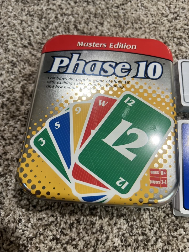 Phase 10 Masters Edition Board Game Cards Mostly Sealed Never Played - Image 2 of 4
