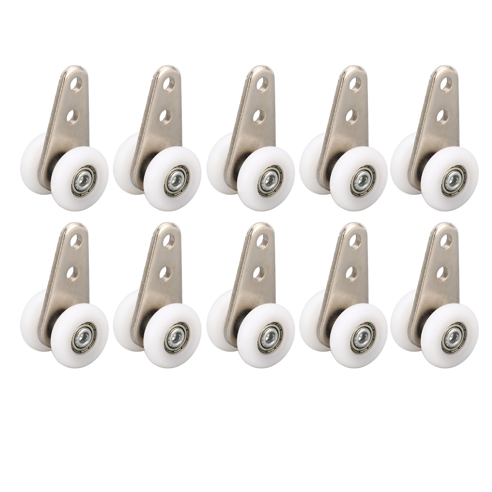 10PCS Nylon Hanging Roller White Sliding Door Pulley For Cabinet Excellent