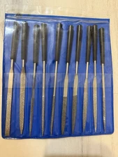PITTSBURGH 69876 |10 Piece Diamond Grid Nickel Bonded Needle File Gun Smithing🔥