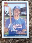 Photo of 1991 Topps #224 Juan Gonzalez Texas Rangers Baseball Card