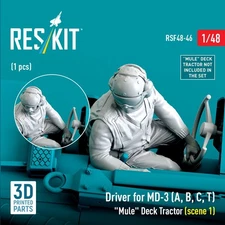 1/48 ResKit RSF48-0046 Driver for MD-3 (A, B, C, T) "Mule" Deck Tractor (scene 1