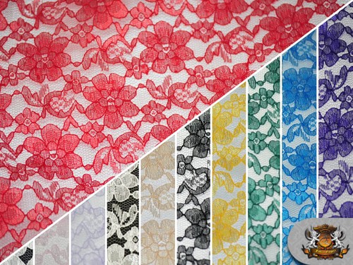 Lace Floral Rachelle Fabrics / 60" Wide / Sold by the yard