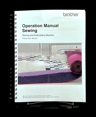 Brother Luminaire XP3 SEWING Manual -Full Color - Lays Flat -  Free shipping