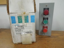 Siemens P22CSM351 Start/Stop 22mm Push Button Station w/ Pilot Light Surplus