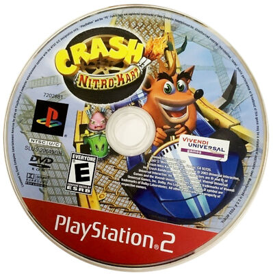 Crash Nitro Kart Sony PlayStation 2 PS2 2003 GH Video Game DISC