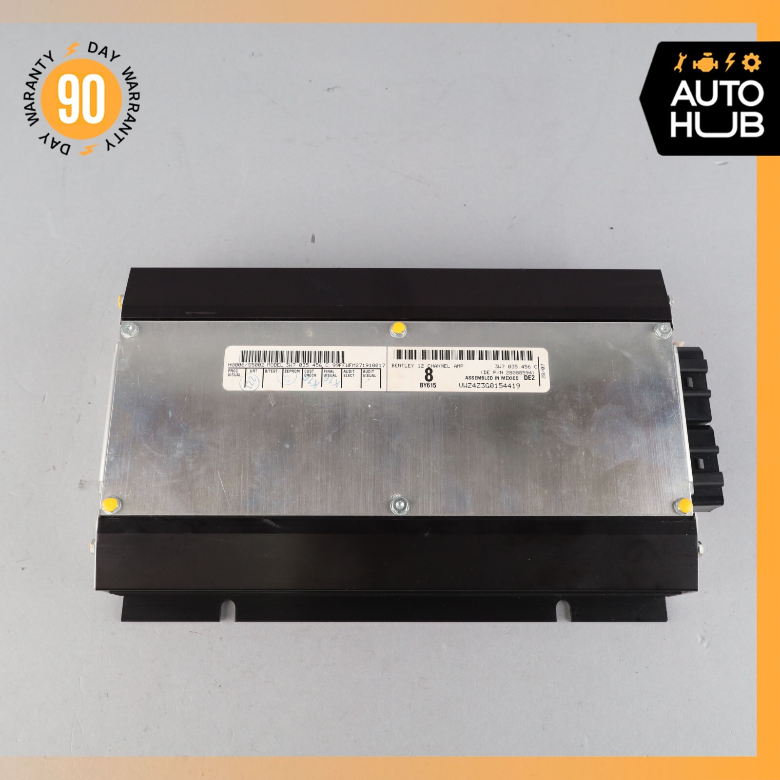 Bentley Continental GT 2007-2011 Amplifier P/N 3W7035456C