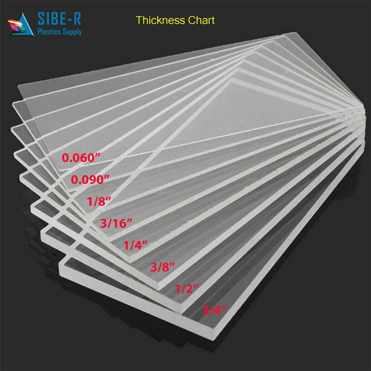 4x6 Inch Clear Acrylic Plexiglass Sheet - 0.090" Thick, Picture Frame Glass Replacement