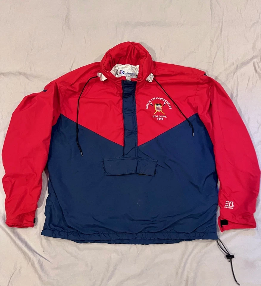 Chaqueta de atleta rara de la selección nacional de remo de Estados Unidos (Campeonato Mundial de 1998, Colonia) Foto 2 de 3
