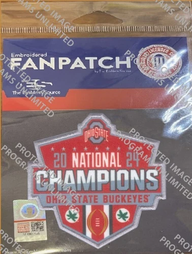 2024 2025 COLLEGE NATIONAL CHAMPIONSHIP PATCH SET OHIO STATE BUCKEYES CHAMPIONS - Picture 3 of 3