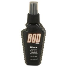Bod Man Black Fragrance Body Spray For Men 3.4 oz/100 mL Travel Size Refillable