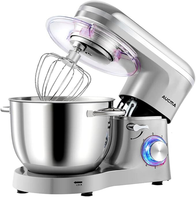 Aucma Stand Mixer, 6.2L Food Mixer, Electric Kitchen Mixer with