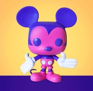 pink and purple mickey funko pop