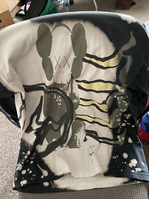 Travis Scott Cactus Jack Kaws For Fragment L/S Tee Multi Grey Size L New