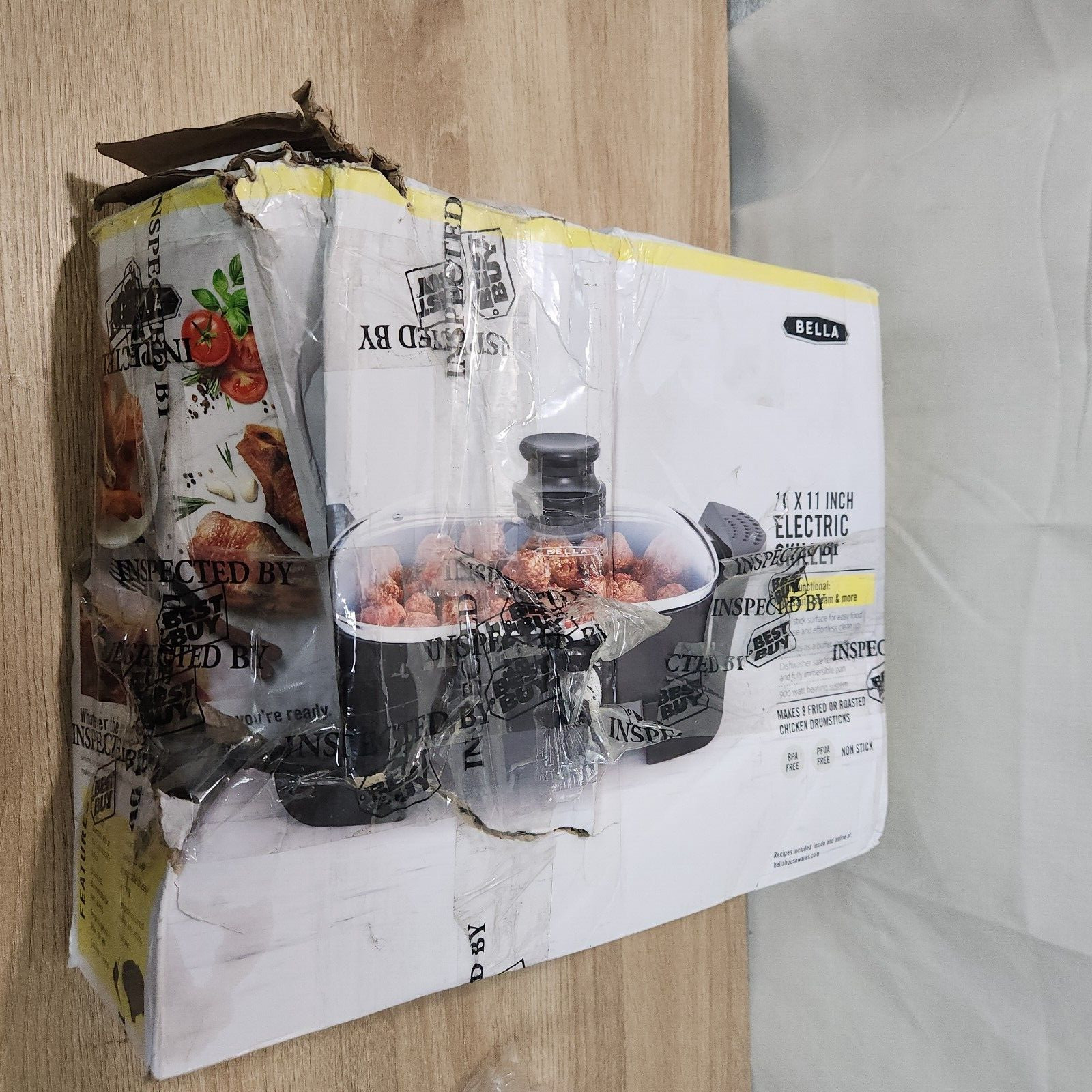 Open Bella 11″ x 11″ Non Stick Electric Skillet Frying Cooking Kitchen Appliance