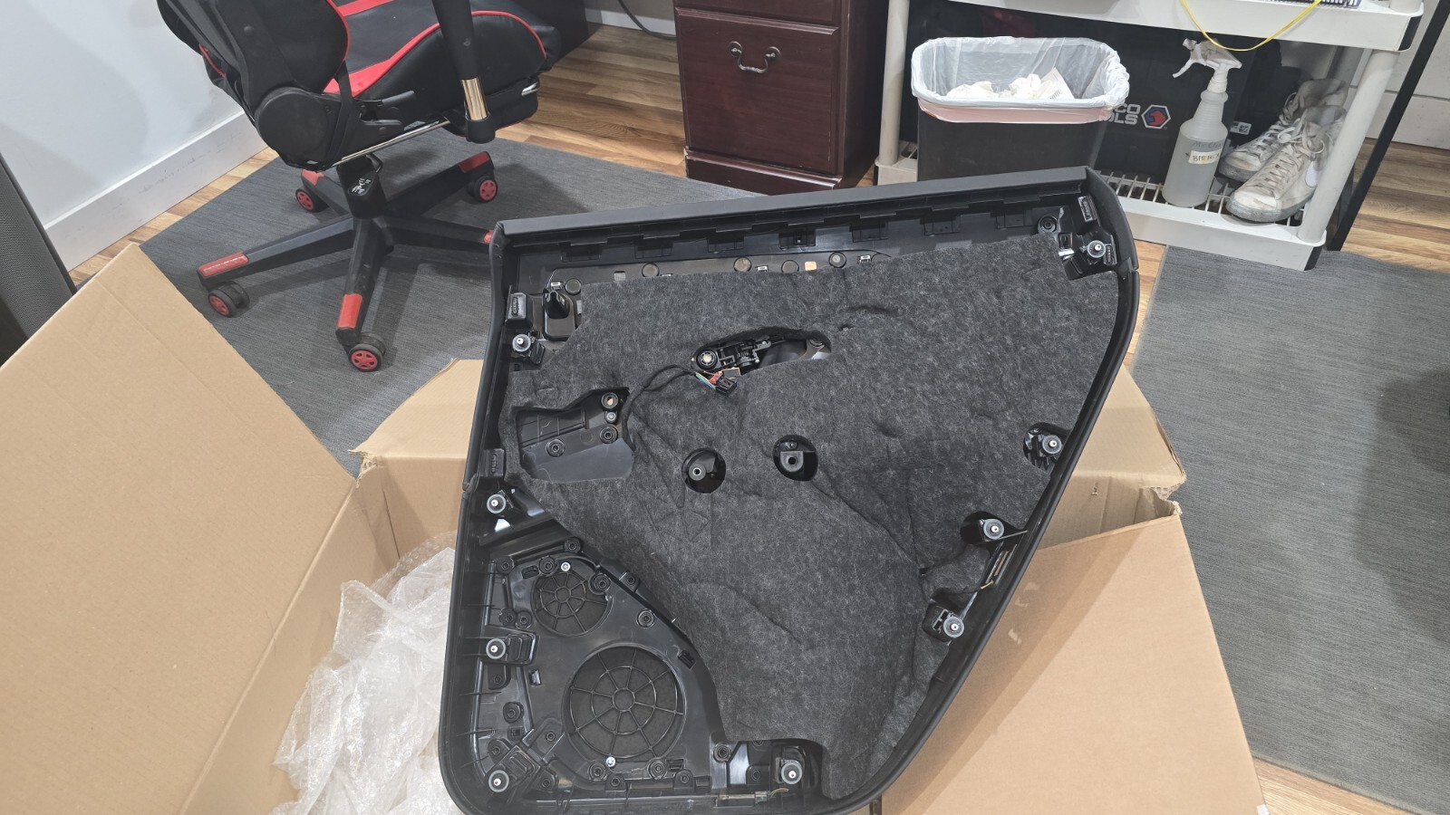Lamborghini Urus, LH, Left, Rear Door Panel, Nicked Leather, Used