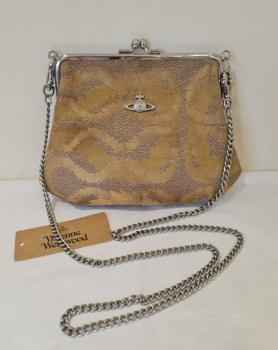 Vivienne Westwood original Squiggle Bag Granny Frame chain shoulder Strap