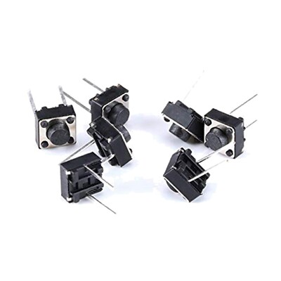 Hochwertige Drucktaster 6x6x5mm für PCB - 100er Set mit langer Lebensdauer