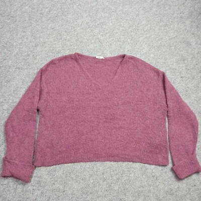 American Vintage Pull Oversize En Laine & Alpaga Taille M 38 Rose - Photo 1/4