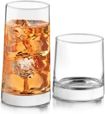 Cabos 16-Piece Tumbler and Rocks Glass Set