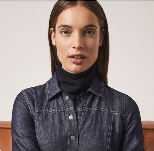 Linen Denim SHIRT DRESS 