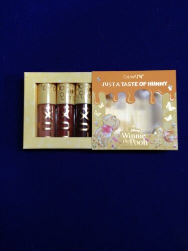 Colourpop X Winnie The Pooh Lip Gloss Kit JUST A TASTE OF HUNNY 3 PIECE SET NEW
