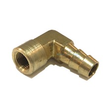 3/8 HOSE BARB ELBOW X 1/8 FEMALE NPT Brass Pipe Fitting Gas Fuel Water Air