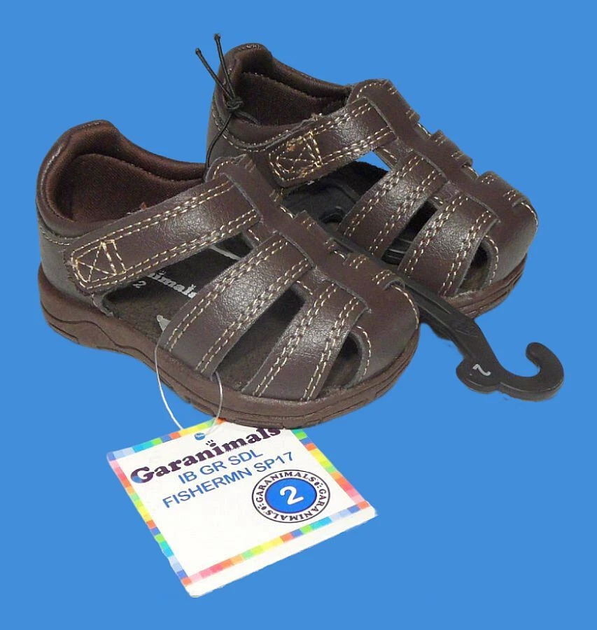 NWT GARANIMALS INFANT TODDLER BOY S SIZE 2 BROWN FISHERMAN STYLE