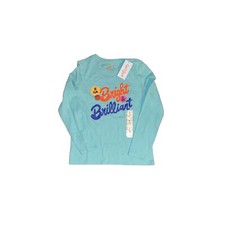 Cat Jack Girls Medium 8 Green Soft Spun Long Sleeve Shirt NEW