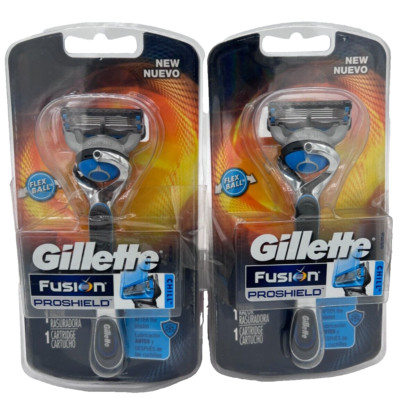 Gillette Fusion ProShield Chill Razor-FlexBall-1 CARTRIDGE. (2 PACK)
