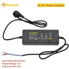 220V AUF 12V 12A Heizung Adapter Netzkabel Netzadapter AC auf DC Spannungwandler