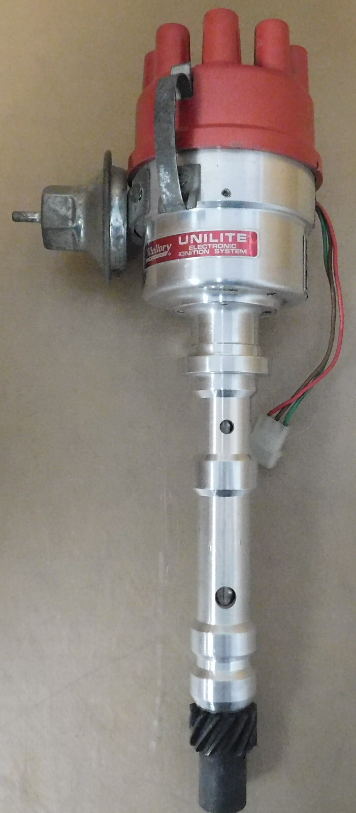 Mallory 4748201 Unilite Chevy Distributor, Steel Gear, Mech/Vac Advance