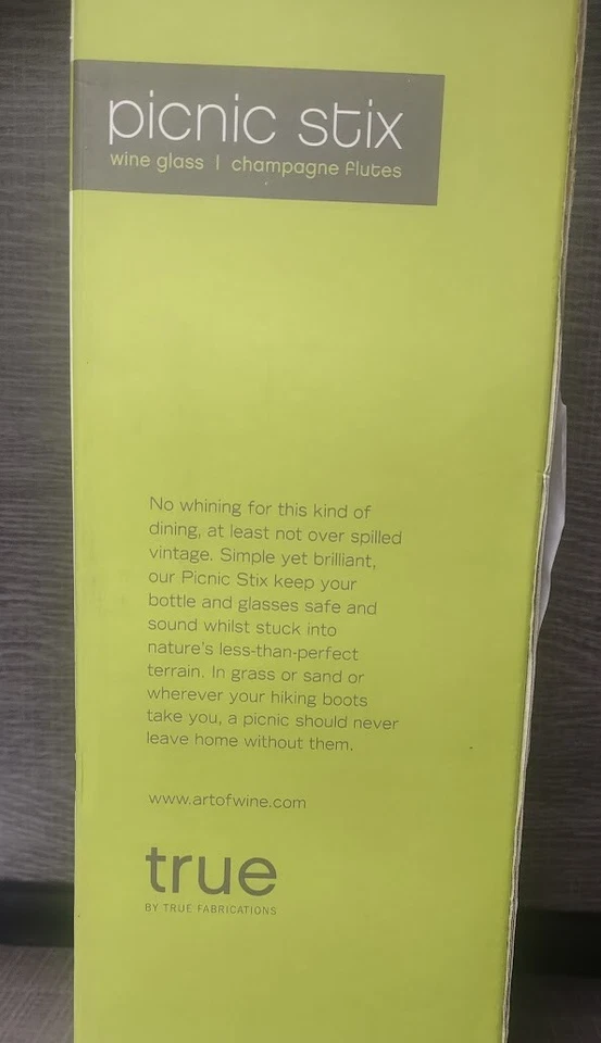 Conjunto de 2 suportes para taças de vinho True Fabrication Picnic Stix - Imagem 4 de 4