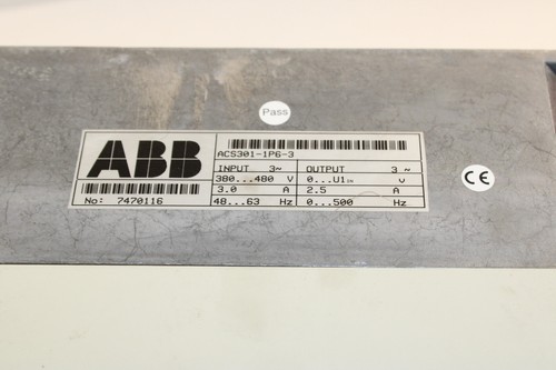 ABB ACS301-1P6-3 Drive 2.5A - Picture 3 of 3