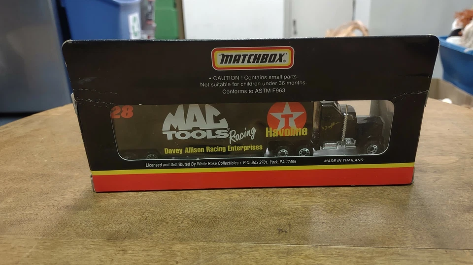 Matchbox Transporters Super Star 1993 1:87 #28 Davey Allison/Havoline Mac Tools Foto 3 de 4