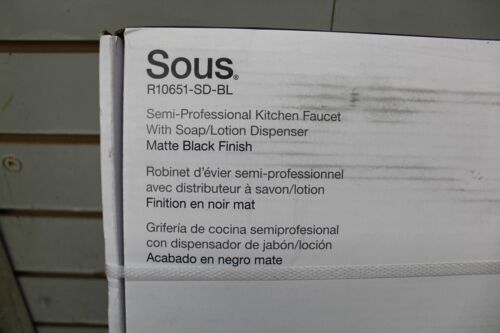 Kohler Sous - R10651-SD-BL Pro Style Pull Down Sprayer Kitchen Faucet Black NEW - Picture 3 of 6