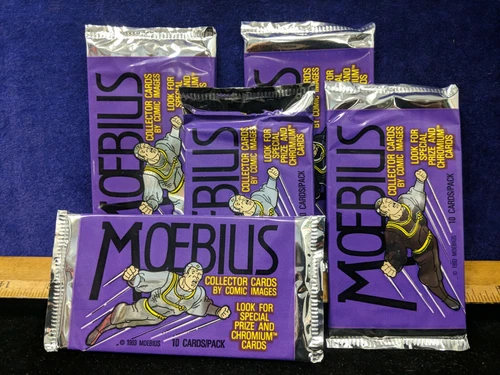 5X 1993 Moebius Comic Images Collector Cards~Sealed Packs of 10 Cards-Chromium?
