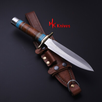D2 STEEL DAGGER HUNTING KNIFE BOWIE KNIVES,FIXED BLADE TOOTHPICK KNIFE GIFT KNIF
